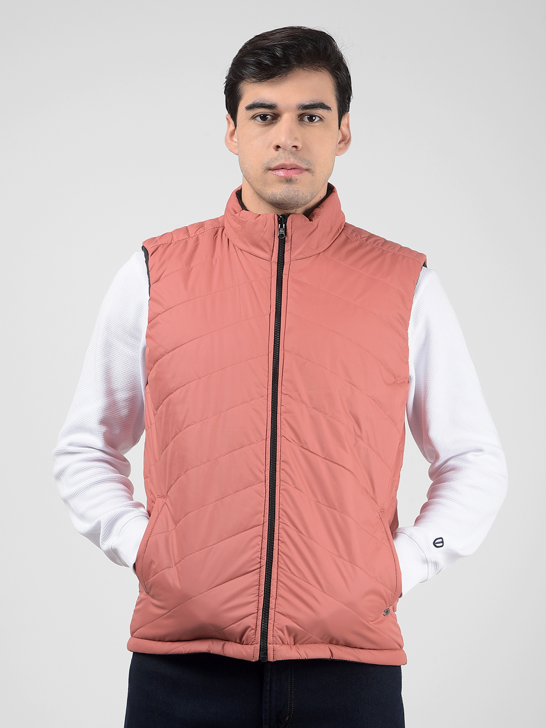 Numero Uno Men Regular Fit Reversible Puffer Jacket